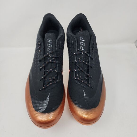 Nike Baseball Cleats Mens 8 Lunar Vapor Ultrafly Elite 2 Bronze Black Metal Logo - Picture 5 of 8